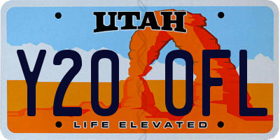 UT license plate Y200FL