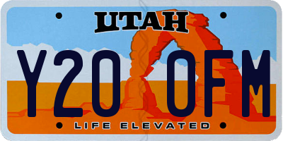 UT license plate Y200FM