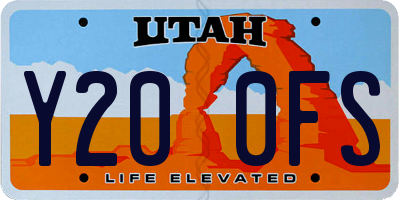 UT license plate Y200FS