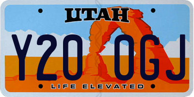 UT license plate Y200GJ