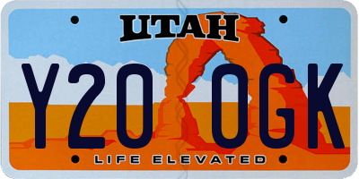 UT license plate Y200GK
