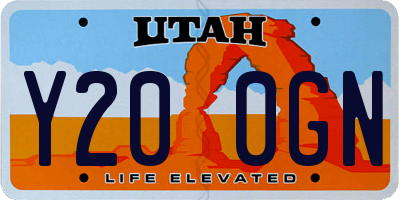 UT license plate Y200GN