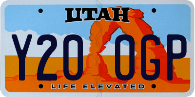 UT license plate Y200GP