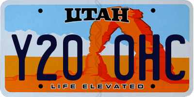 UT license plate Y200HC