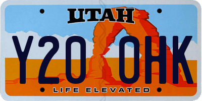 UT license plate Y200HK