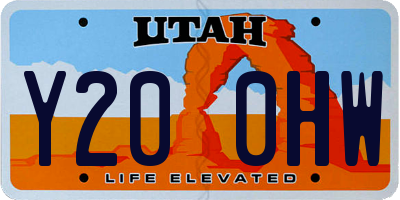 UT license plate Y200HW