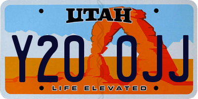 UT license plate Y200JJ