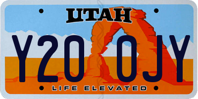 UT license plate Y200JY