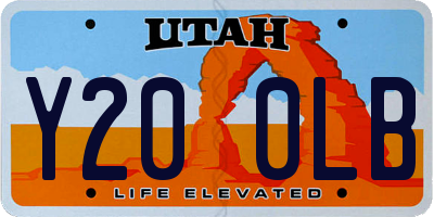 UT license plate Y200LB