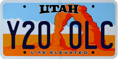 UT license plate Y200LC