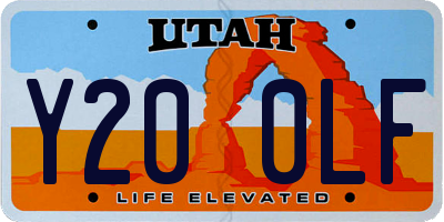 UT license plate Y200LF