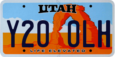 UT license plate Y200LH