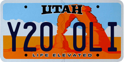UT license plate Y200LI