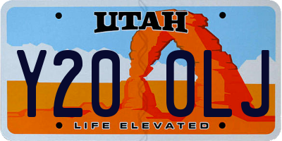 UT license plate Y200LJ