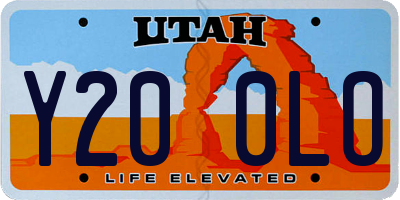 UT license plate Y200LO