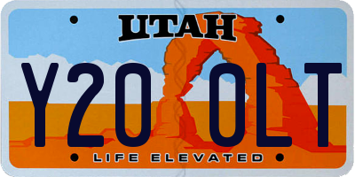 UT license plate Y200LT