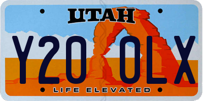 UT license plate Y200LX