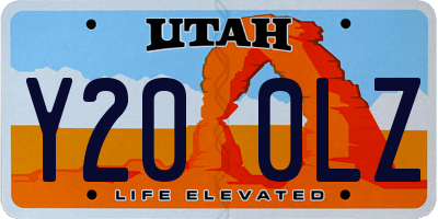 UT license plate Y200LZ