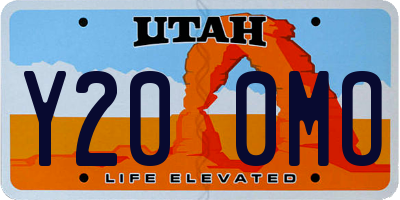 UT license plate Y200MO