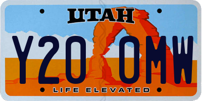 UT license plate Y200MW