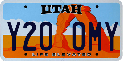 UT license plate Y200MY