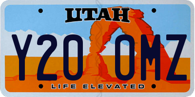 UT license plate Y200MZ