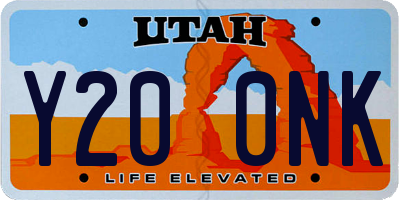 UT license plate Y200NK