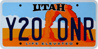UT license plate Y200NR