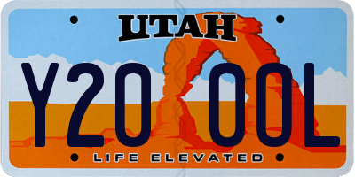 UT license plate Y200OL