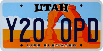 UT license plate Y200PD