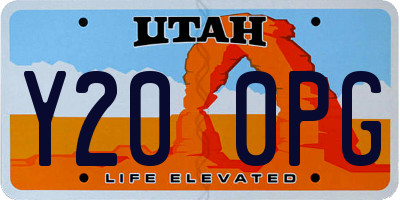 UT license plate Y200PG