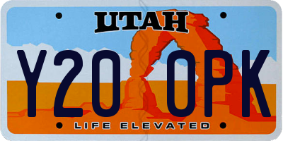 UT license plate Y200PK