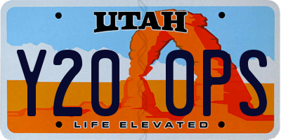 UT license plate Y200PS