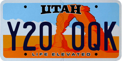 UT license plate Y200QK