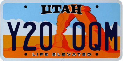 UT license plate Y200QM