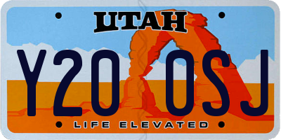 UT license plate Y200SJ