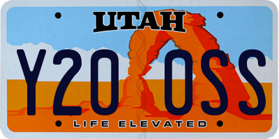UT license plate Y200SS