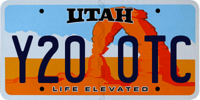 UT license plate Y200TC