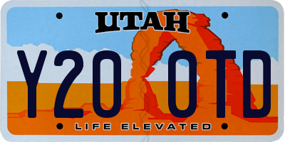 UT license plate Y200TD