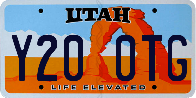 UT license plate Y200TG