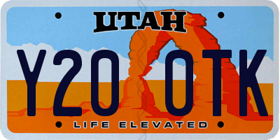 UT license plate Y200TK