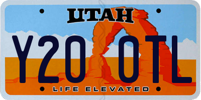 UT license plate Y200TL