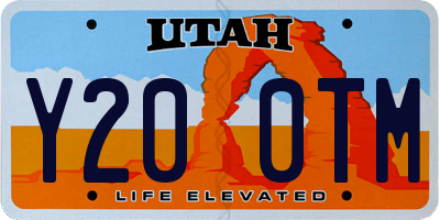 UT license plate Y200TM