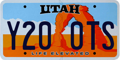 UT license plate Y200TS