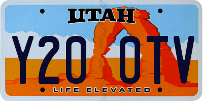 UT license plate Y200TV