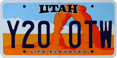 UT license plate Y200TW