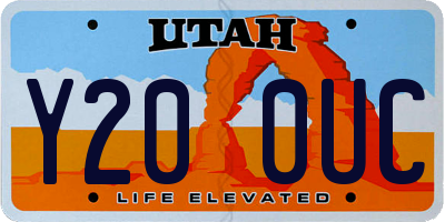 UT license plate Y200UC