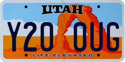 UT license plate Y200UG