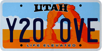 UT license plate Y200VE