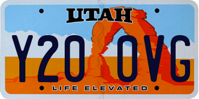 UT license plate Y200VG